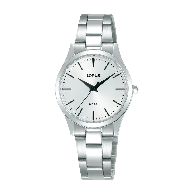 Lorus Classic RRX77HX9 Damenuhr Weiß • Mineralglas • Edelstahlarmband
