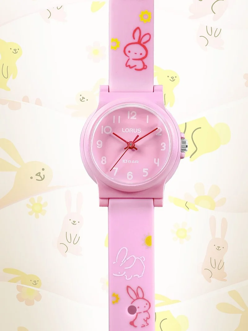 Lorus RRX41JX1 Mädchen Armbanduhr Rosa • Quarzwerk • 10 ATM wasserdicht