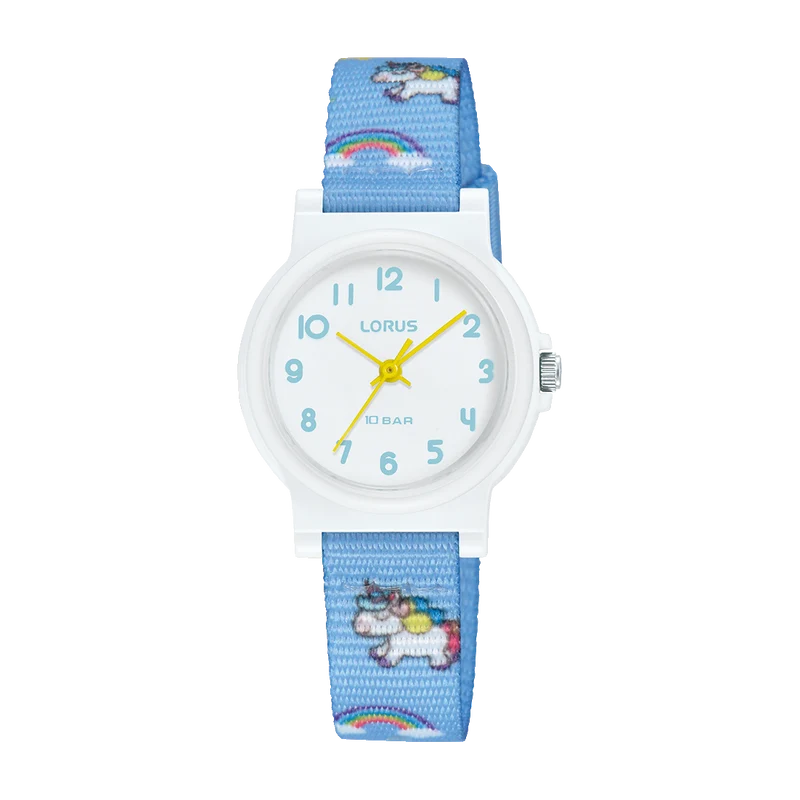 Lorus RRX47JX9 Kinderuhr Hellblau • Quarzwerk • Wasserdicht 10 bar
