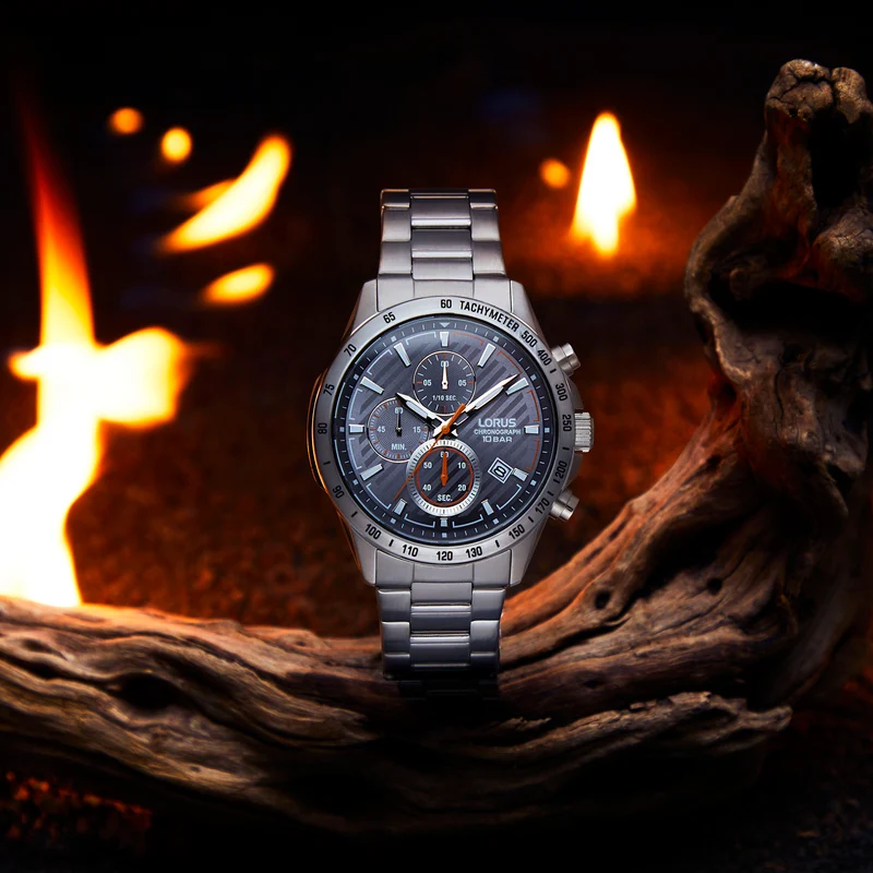 Lorus Sports RM395HX9 Herren Armbanduhr • Chronograph • Mineralglas