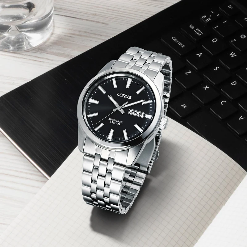 Lorus Classic RL491BX9 Herrenuhr Schwarz • Automatikwerk • Mineralglas