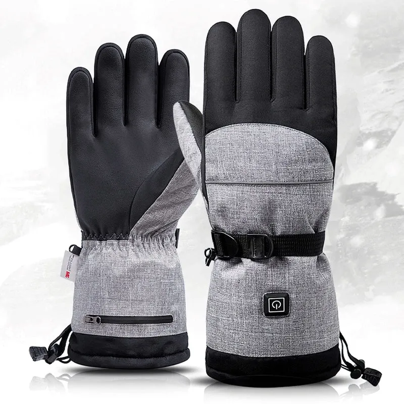 Verwarmde Handschoenen met Touchscreen Functie 3 Warmtestanden Waterdicht voor Wintersport Skiën Snowboarden | Sansoti