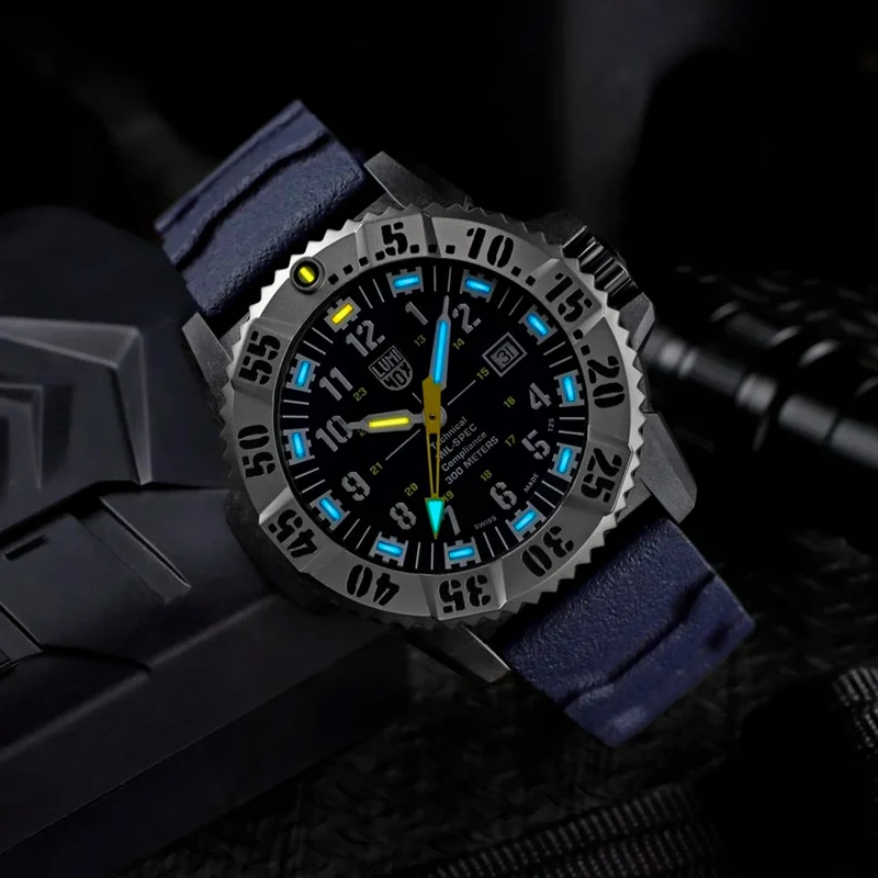 Luminox Mil-Spec 3350 XL.3355 Herrenuhr Blau • Saphirglas • Luminox Light Technology