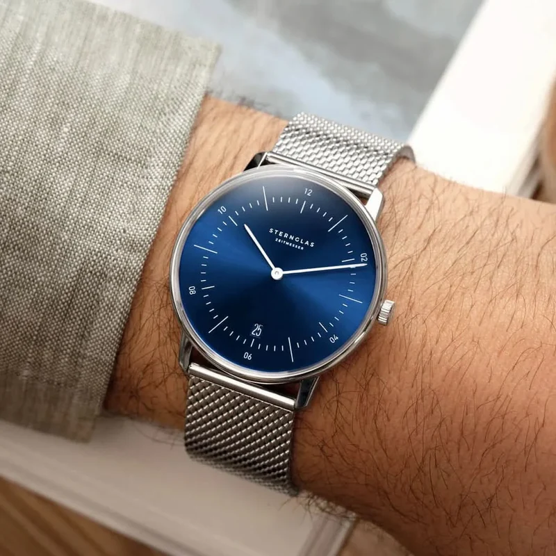 Sternglas Naos S01-NA06-MI04 Herrenuhr • Bauhaus-Design • Saphirglas