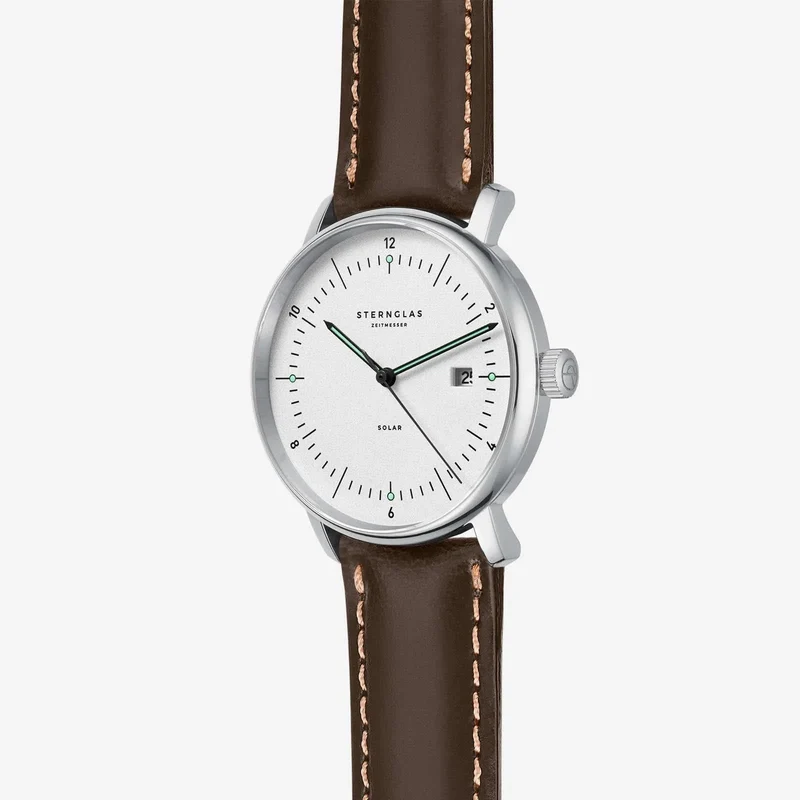 Sternglas Hamburg s01-hh10-vi11 Herrenuhr • Bauhaus-Design • Saphirglas