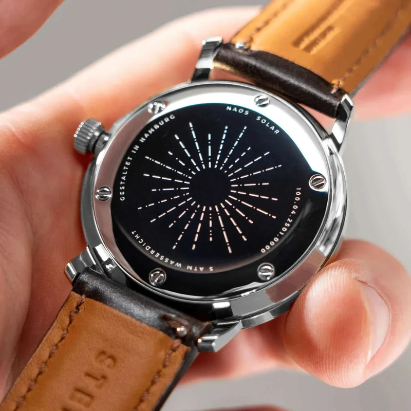 Sternglas Hamburg s01-hh10-vi11 Herrenuhr • Bauhaus-Design • Saphirglas