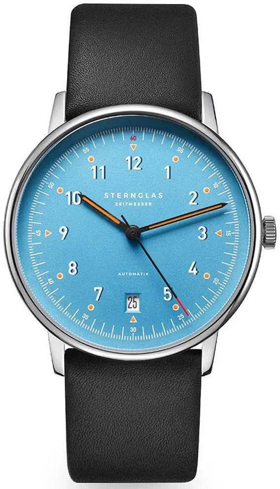 Sternglas Lumatik S02-LM17-PR07 Herrenuhr • Preisgekröntes Bauhaus-Design aus Hamburg • Kratzfestes Saphirglas