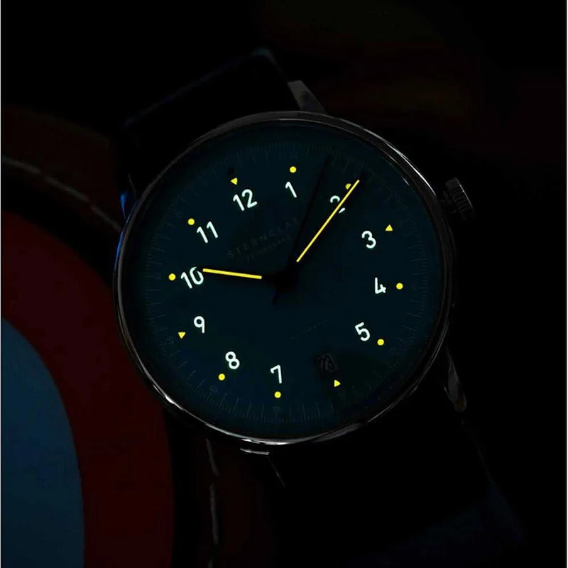 Sternglas Lumatik S02-LM17-PR07 Herrenuhr • Preisgekröntes Bauhaus-Design aus Hamburg • Kratzfestes Saphirglas