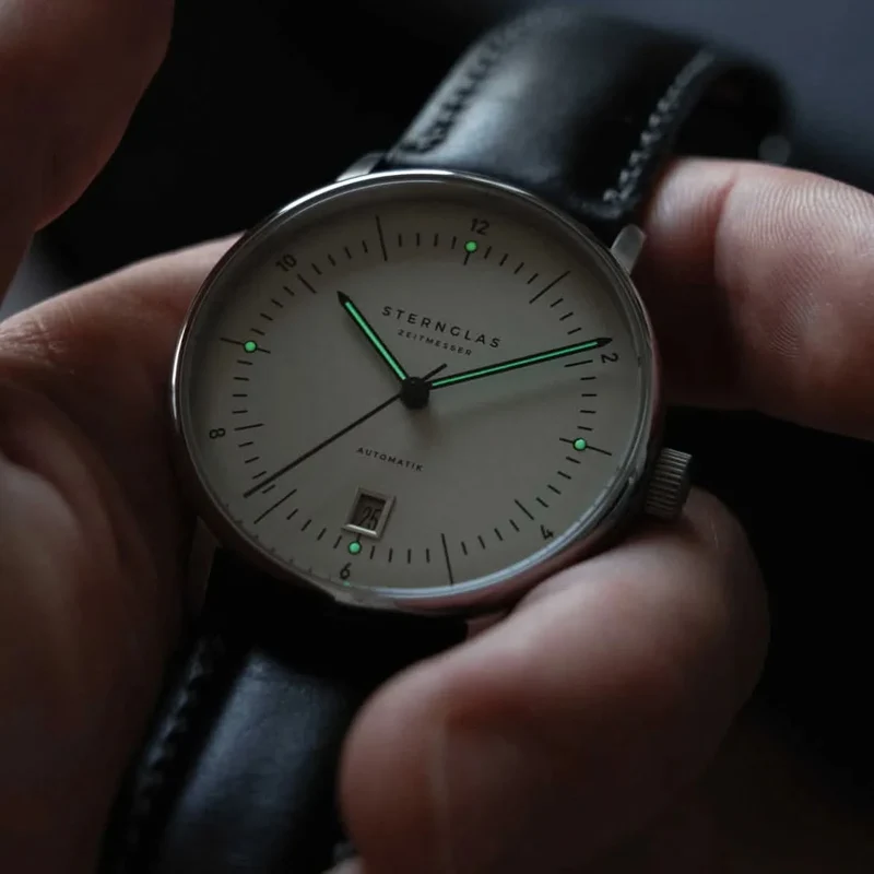 Sternglas Naos Pro S02-NP26-BR02 Herrenuhr • Bauhaus-Design • Saphirglas
