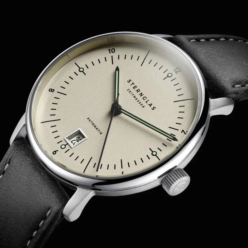 Sternglas Naos Pro S02-NP26-BR02 Herrenuhr • Bauhaus-Design • Saphirglas