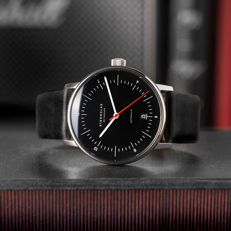 Sternglas Naos Automatik S02-NA43-PR04 Herrenuhr • Bauhaus-Design • Saphirglas