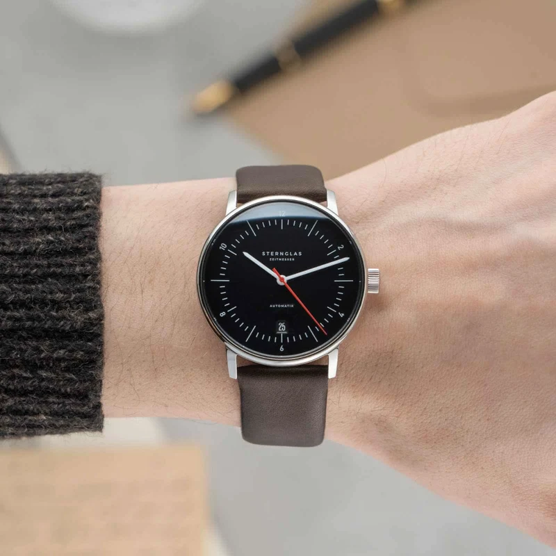 Sternglas Naos Automatik S02-NA43-PR04 Herrenuhr • Bauhaus-Design • Saphirglas