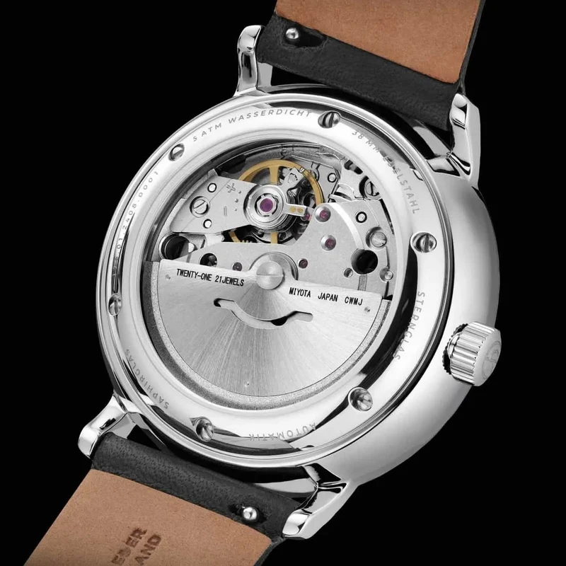 Sternglas Naos S02-NA43-MI04 Herrenuhr • Bauhaus-Design • Saphirglas