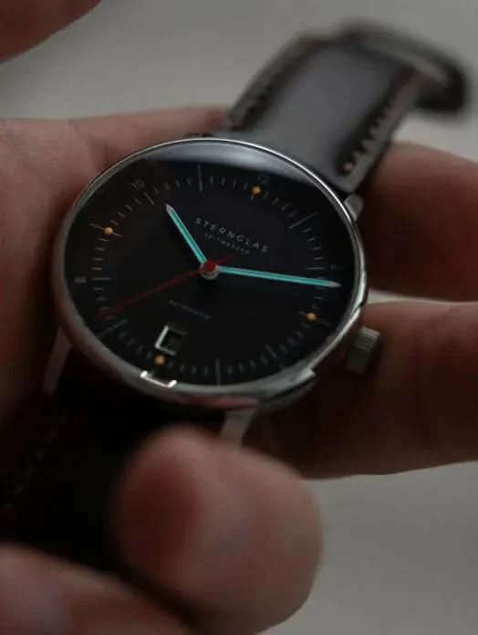 Sternglas Naos Pro S02-NP11-BR02 Herrenuhr • Preisgekröntes Bauhaus-Design • Kratzfestes Saphirglas
