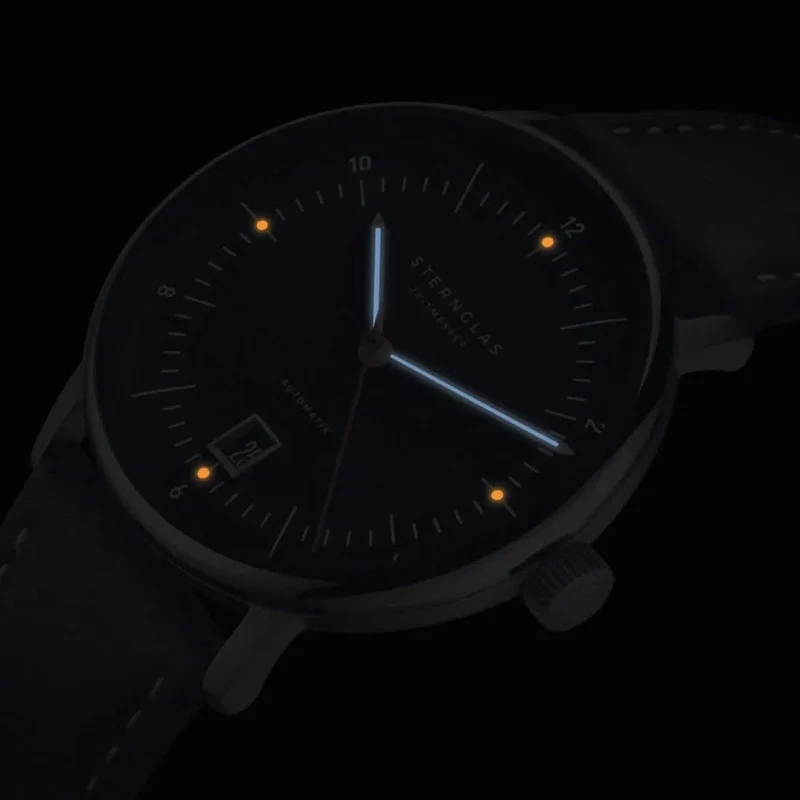 Sternglas Naos Pro S02-NP11-BR02 Herrenuhr • Preisgekröntes Bauhaus-Design • Kratzfestes Saphirglas