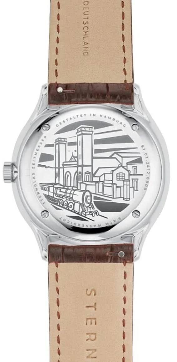 Sternglas Berlin S01-BE10-HE05 Herrenuhr • Bauhaus-Design • Saphirglas