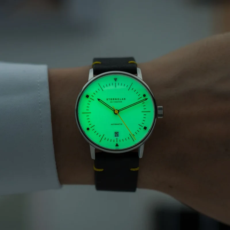 Sternglas Naos Edition Bauhaus X Automatikuhr • Vollflächiges Luminova | S02-NAI23-VI22