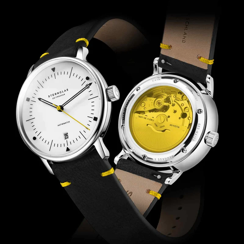 Sternglas Naos Edition Bauhaus X Automatikuhr • Vollflächiges Luminova | S02-NAI23-VI22