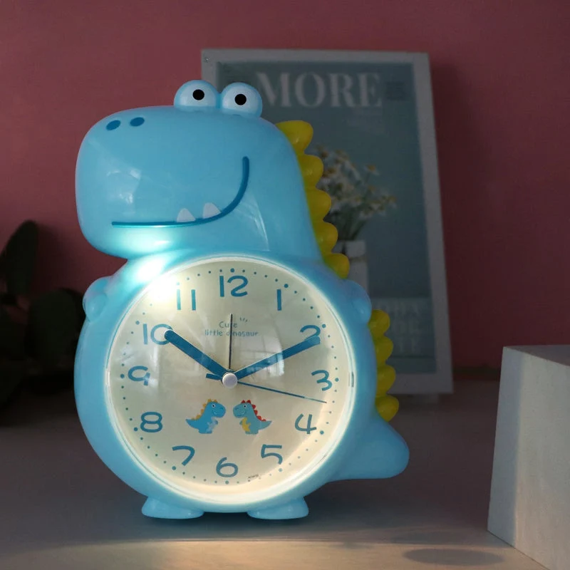 Blauer Dinosaurier Wecker für Kinder