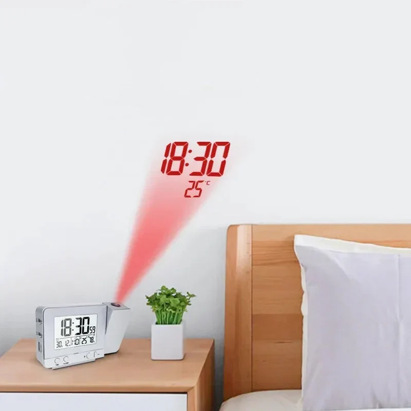 Digitaler Wecker mit Zeitprojektion