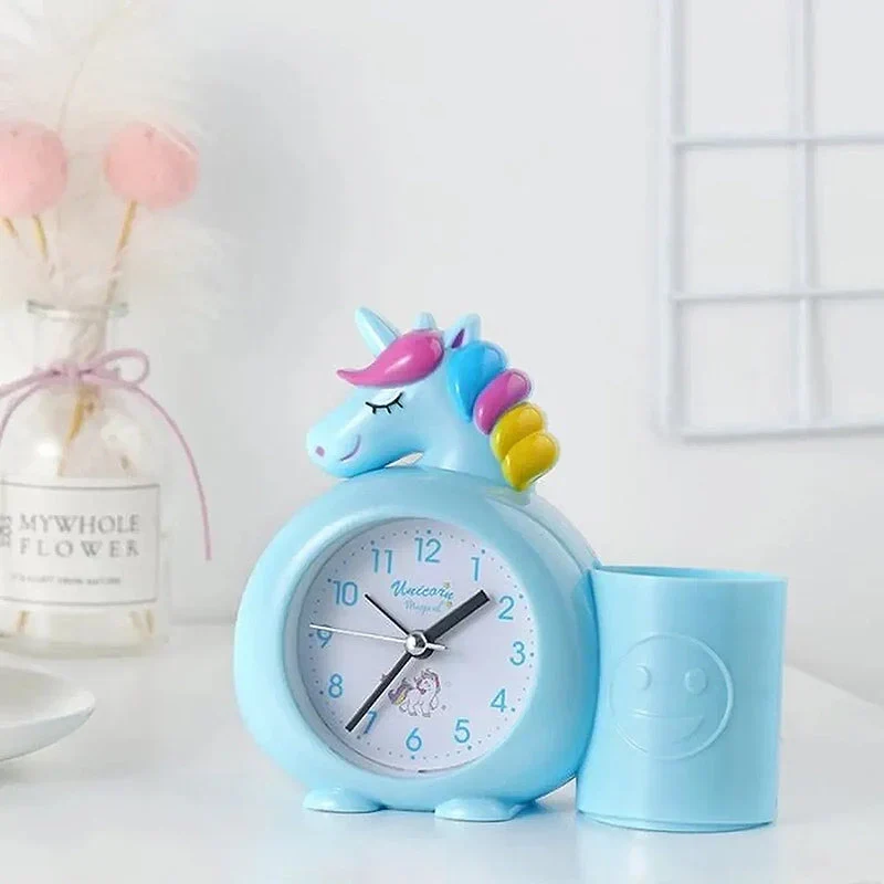 Kinderwecker Einhorn mit praktischem Stifthalter