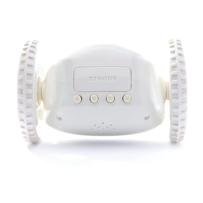 Clocky White - Wekker op wielen