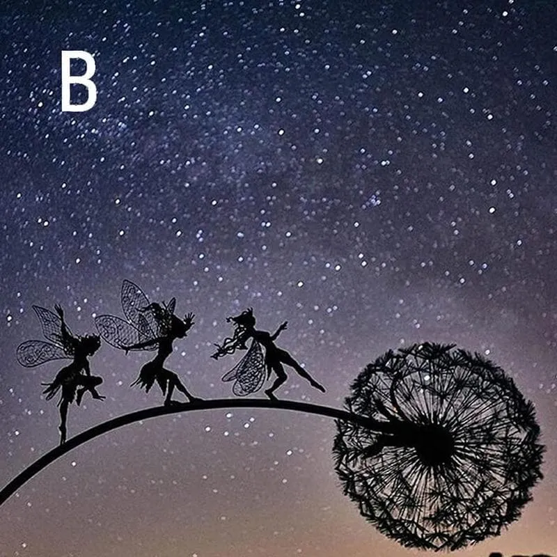 Decoratieve Feenfiguur voor Tuin en Terras Sprookjesachtig Tuinbeeld Romantische Sfeer Buitendecoratie | Sansoti