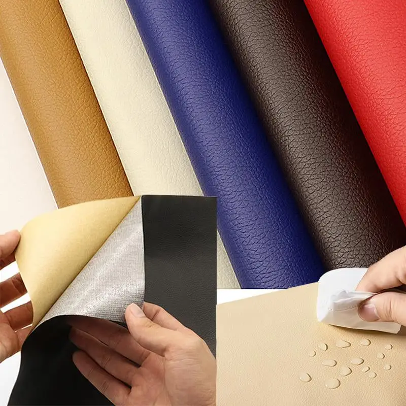 Zelfklevende Leerreparatieset 50x138cm Waterbestendig Voor Meubels Auto Tassen Banken Stoelen Interieur | Sansoti