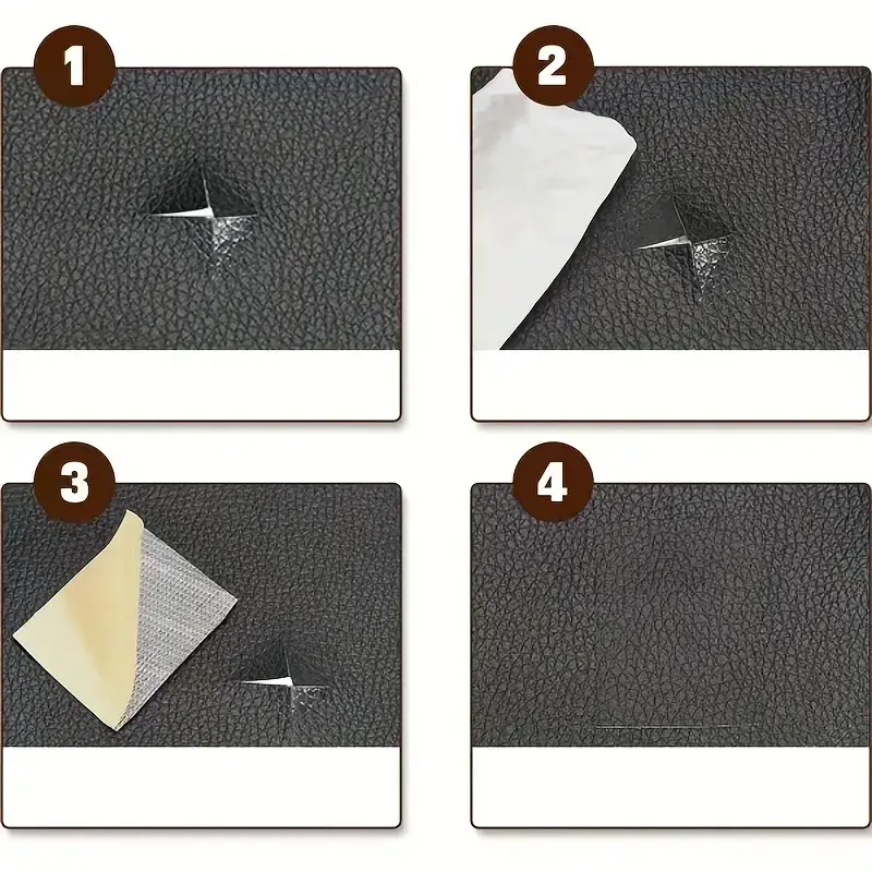 Zelfklevende Leerreparatieset 50x138cm Waterbestendig Voor Meubels Auto Tassen Banken Stoelen Interieur | Sansoti