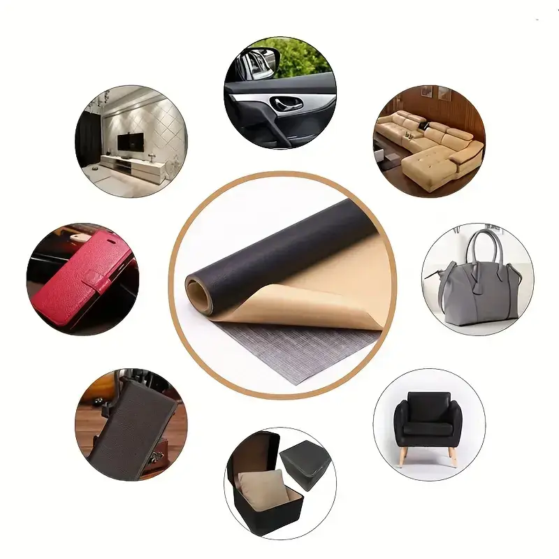 Zelfklevende Leerreparatieset 50x138cm Waterbestendig Voor Meubels Auto Tassen Banken Stoelen Interieur | Sansoti
