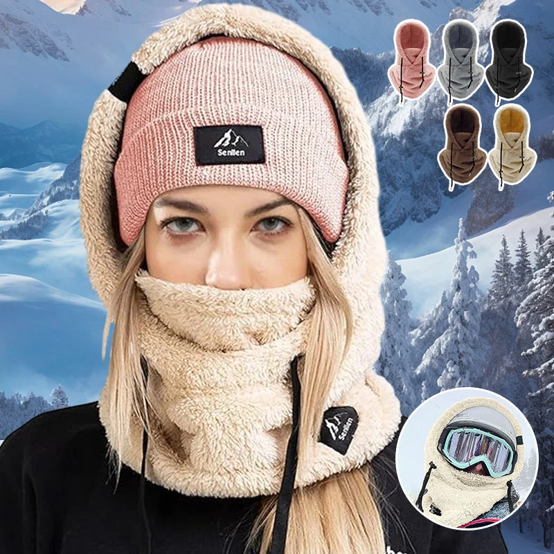 Fleece Balaclava Wintersportmuts Met Nekbescherming Verstelbaar Ademend Unisex Gezichtsmasker Outdoor | Sansoti
