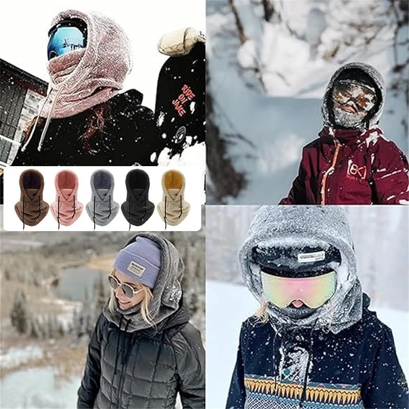 Fleece Balaclava Wintersportmuts Met Nekbescherming Verstelbaar Ademend Unisex Gezichtsmasker Outdoor | Sansoti