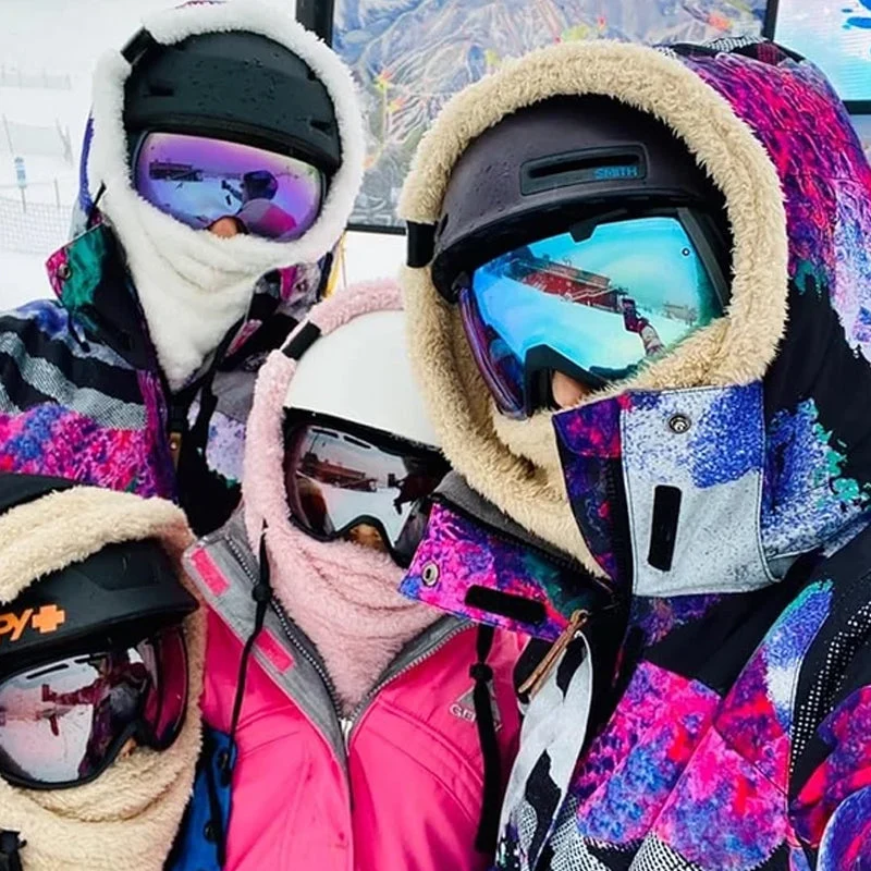 Fleece Balaclava Wintersportmuts Met Nekbescherming Verstelbaar Ademend Unisex Gezichtsmasker Outdoor | Sansoti