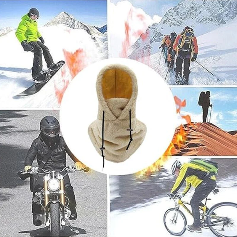Fleece Balaclava Wintersportmuts Met Nekbescherming Verstelbaar Ademend Unisex Gezichtsmasker Outdoor | Sansoti