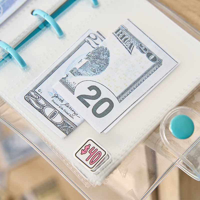 Herbruikbaar Spaarbinder Systeem Budget Planner Vinyl Zakgeld Huishoudboekje Financiële Doelen Organiseren A6 | Sansoti