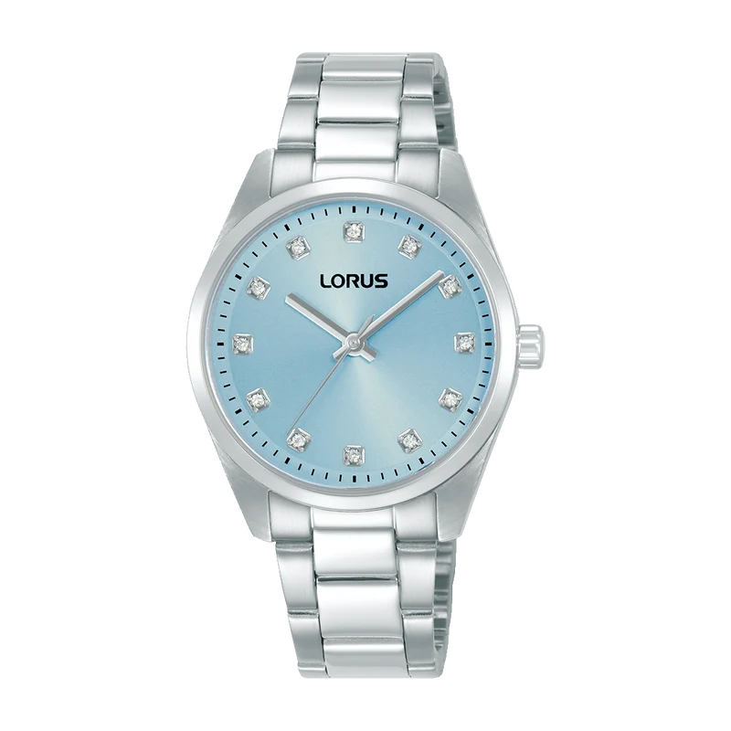 Lorus RG323XX9 Damenuhr Fashion Hellblau • Mineralglas • Edelstahlarmband