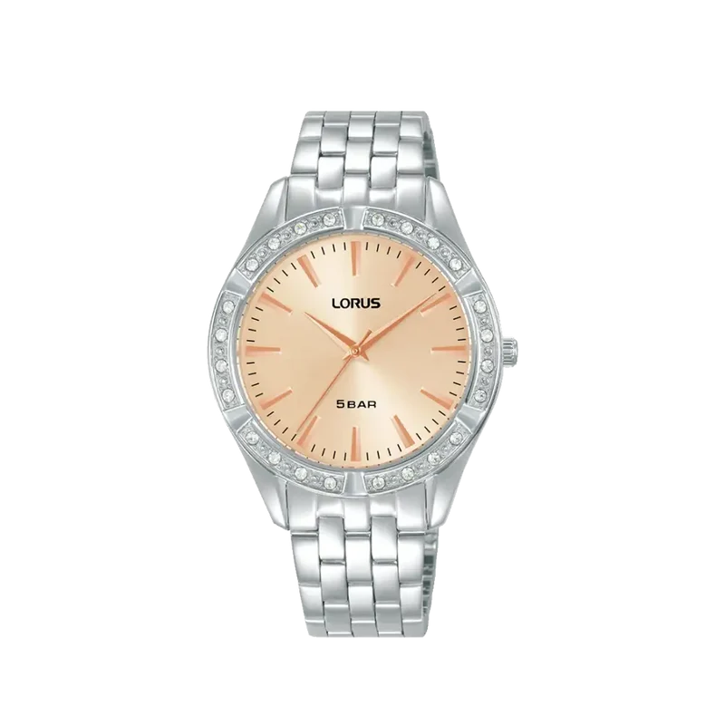 Lorus RG291XX9 Damenuhr Rosé • Mineralglas • Edelstahlarmband