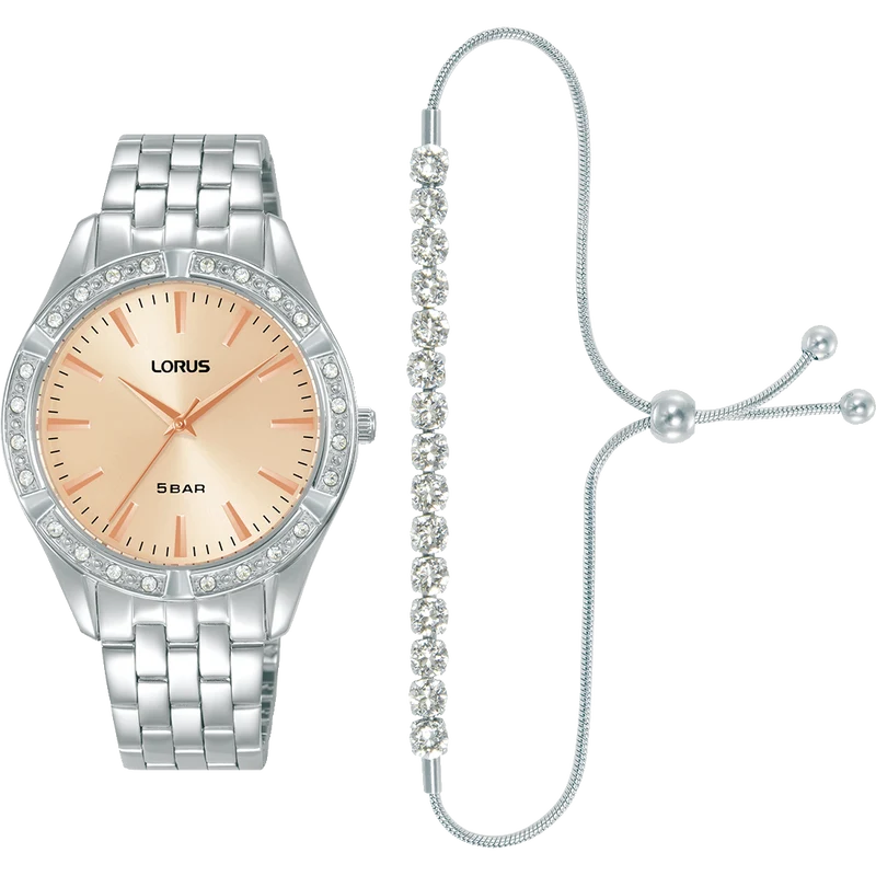 Lorus RG291XX9 Damenuhr Rosé • Mineralglas • Edelstahlarmband