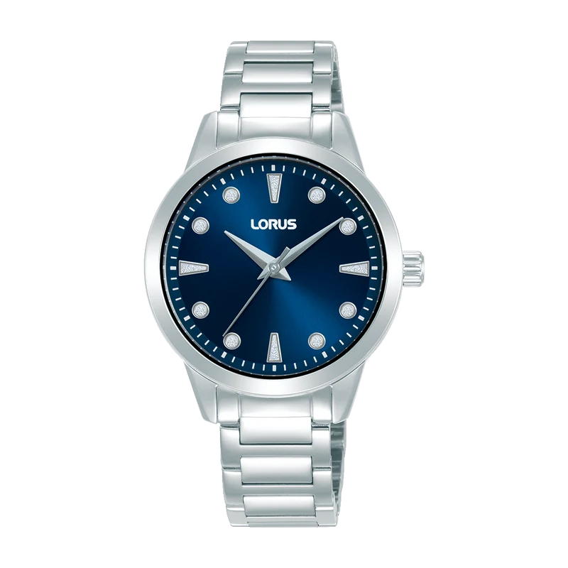 Lorus Ladies RG261YX9 Damenuhr Dunkelblau • Mineralglas • Edelstahlarmband