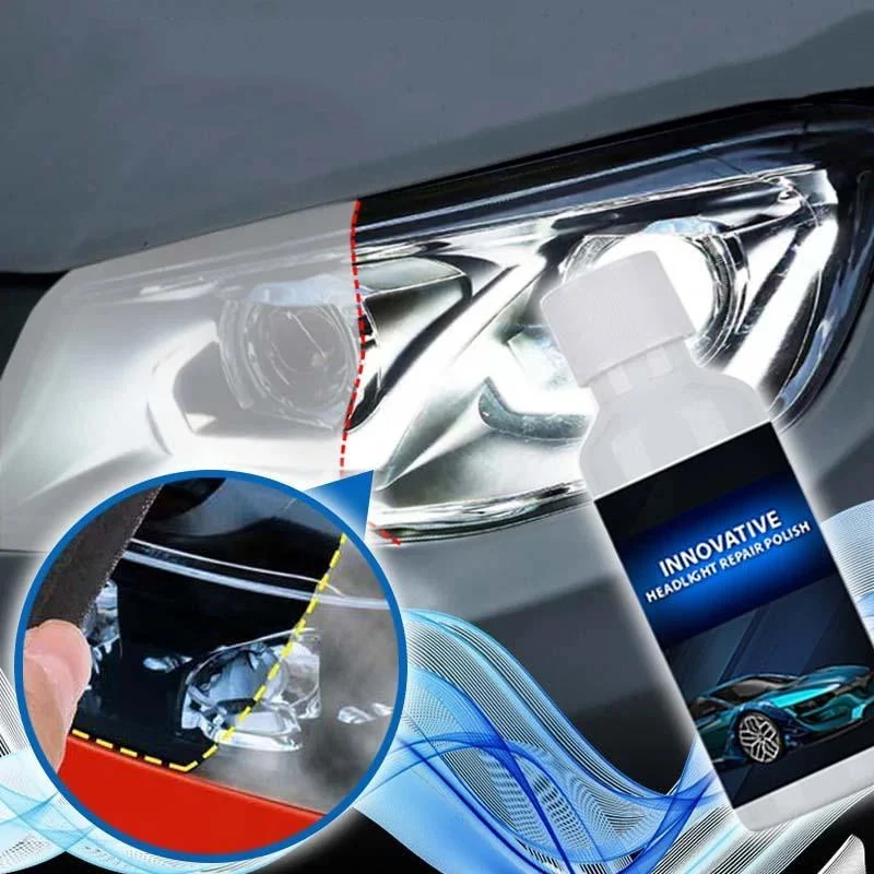 Koplamp Restauratie Set 20ml Herstelvloeistof met Spons voor Autolampen UV Bescherming Hydrofobe Coating | Sansoti
