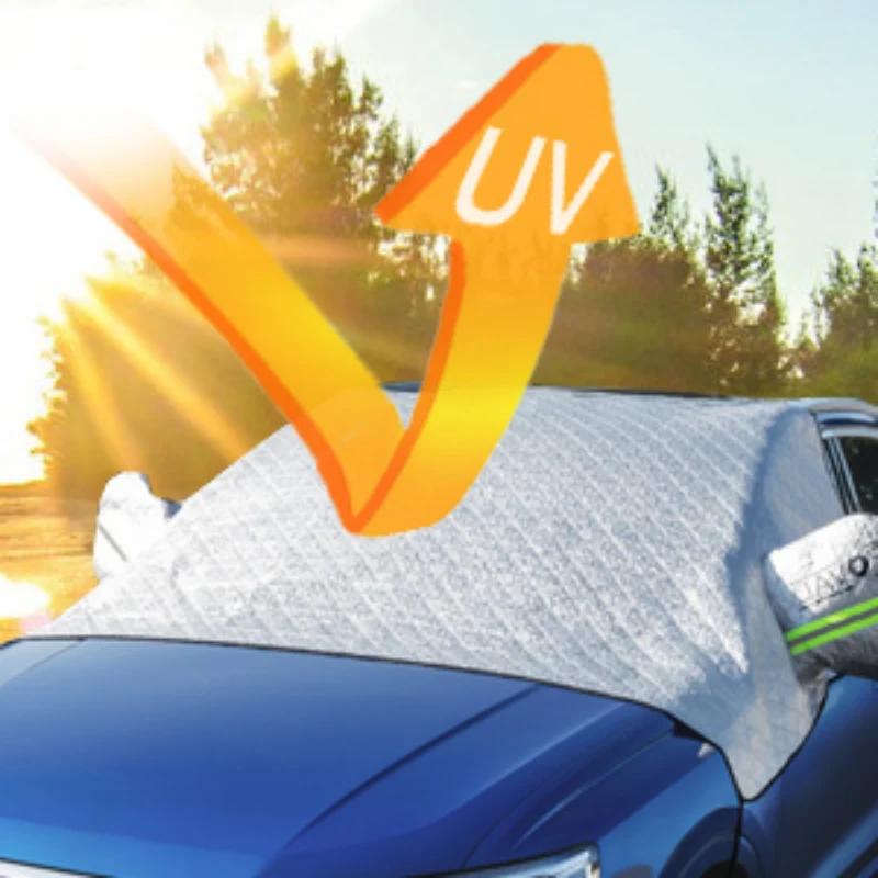 Magnetische Autoruitbeschermer Voorruit Zonwering IJsbescherming met Spiegelhoezen Winterdeken All Season Auto | Sansoti