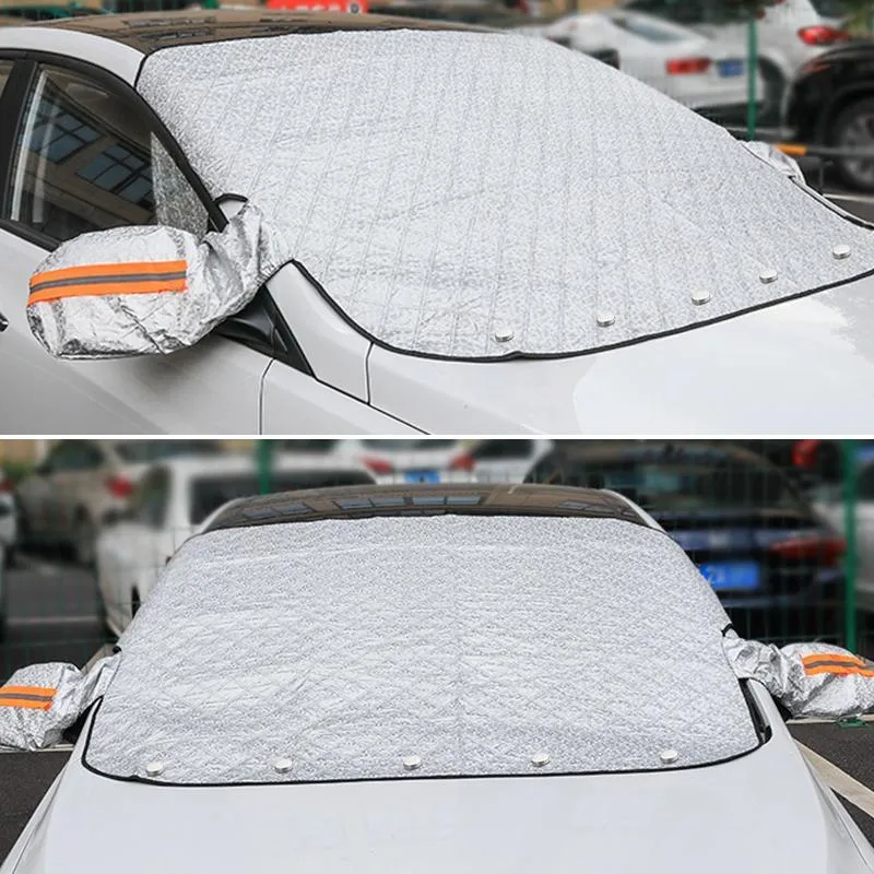 Magnetische Autoruitbeschermer Voorruit Zonwering IJsbescherming met Spiegelhoezen Winterdeken All Season Auto | Sansoti