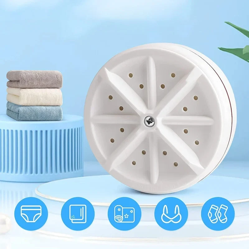 Compacte Ultrasone Wasmachine voor Reis Klein Wasgoed USB Aangedreven Draagbaar Portabel Wasapparaat | Sansoti