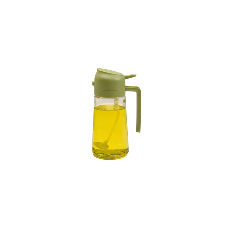 Glazen Olieverstuiver & Dispenser 2-in-1 Pomp Spray Fles voor Azijn Sojasaus Keuken Doseren 470ml Olie | Sansoti