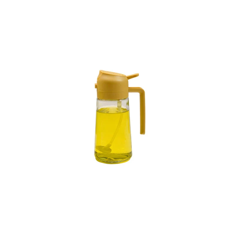Glazen Olieverstuiver & Dispenser 2-in-1 Pomp Spray Fles voor Azijn Sojasaus Keuken Doseren 470ml Olie | Sansoti