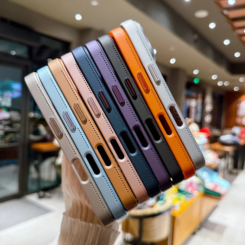 Beschermhoes met Camerabescherming en MagSafe Ondersteuning voor iPhone 12 tot 17 Verkrijgbaar in 9 Kleuren | Sansoti