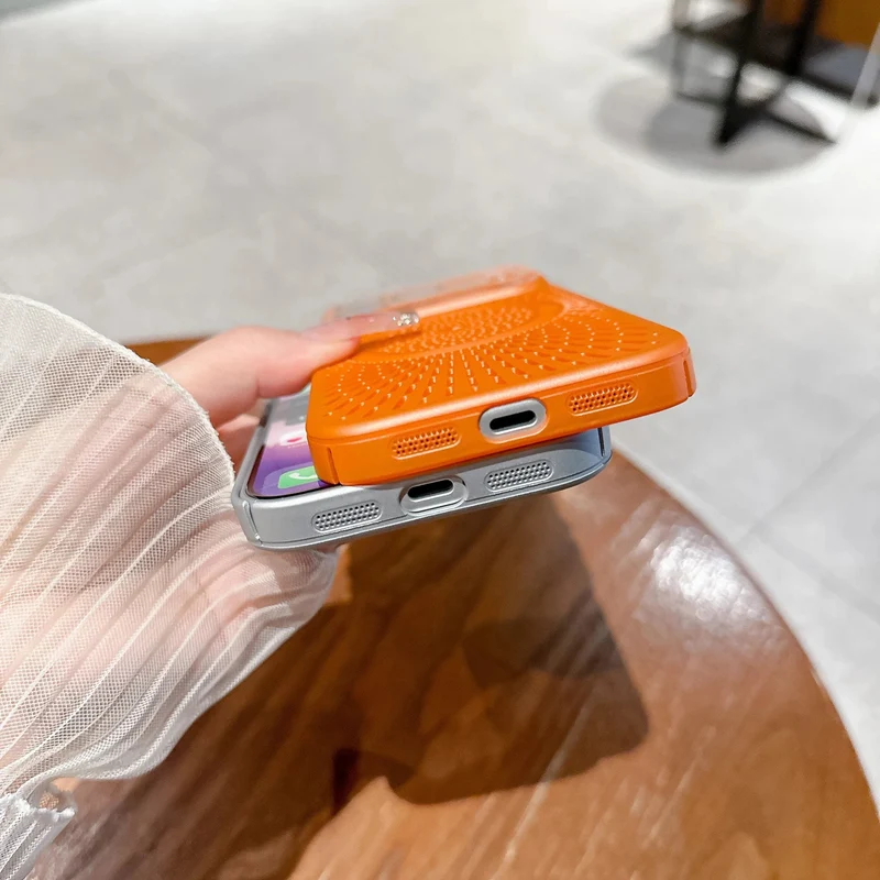 Beschermhoes met Camerabescherming en MagSafe Ondersteuning voor iPhone 12 tot 17 Verkrijgbaar in 9 Kleuren | Sansoti