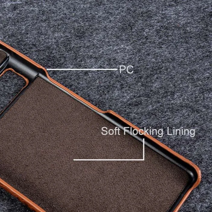Lederen Telefoonhoesje Google Pixel Krokodillenprint Beschermhoes Dual Grain Leer Shockproof Stijlvolle Cover | Sansoti