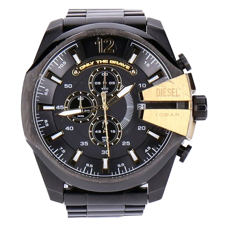 Diesel Mega Chief DZ438 Quarzuhr schwarz 59 mm Herren