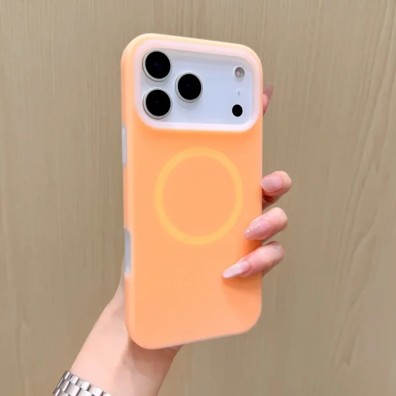 Siliconen iPhone Hoesje met Magnetische Ring 360° Draaibaar Shockproof Bescherming 12 Kleuren iPhone 15 16 17 | Sansoti